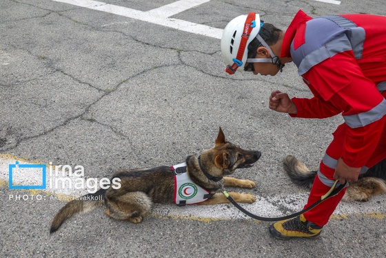 گزارش تصویری | مانور امدادگران جمعیت هلال احمر