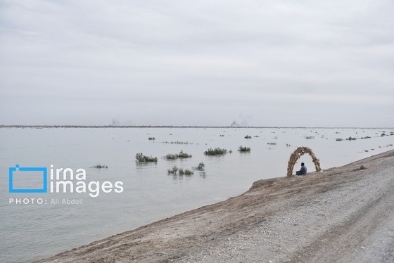 گزارش تصویری | ورود آب به سیستان پس از سال‌ها خشکسالی