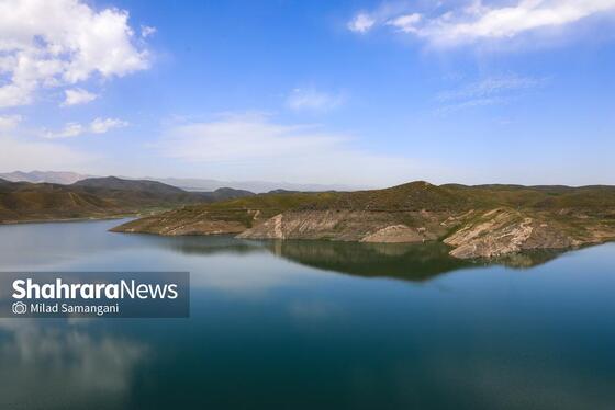گزارش تصویری | طبیعت بهاری و وضعیت ذخیره سد طرق مشهد