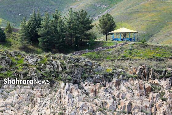 گزارش تصویری | طبیعت بهاری و وضعیت ذخیره سد طرق مشهد