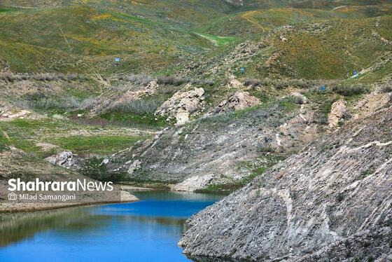 گزارش تصویری | طبیعت بهاری و وضعیت ذخیره سد طرق مشهد