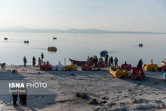 گزارش تصویری | بارندگی، روزنه امید دریاچه ارومیه