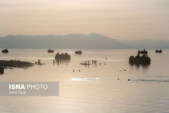 گزارش تصویری | بارندگی، روزنه امید دریاچه ارومیه