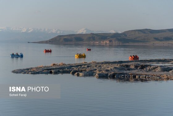 گزارش تصویری | بارندگی، روزنه امید دریاچه ارومیه