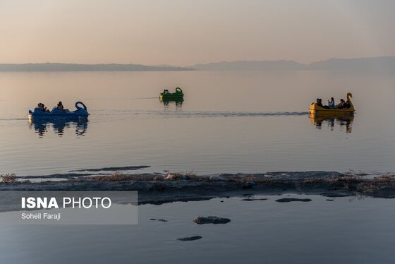 گزارش تصویری | بارندگی، روزنه امید دریاچه ارومیه