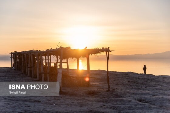 گزارش تصویری | بارندگی، روزنه امید دریاچه ارومیه
