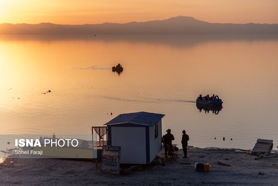 گزارش تصویری | بارندگی، روزنه امید دریاچه ارومیه