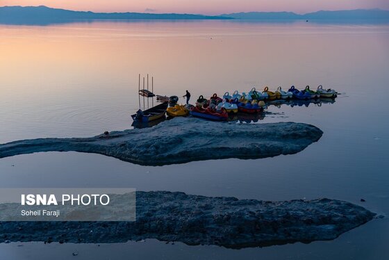 گزارش تصویری | بارندگی، روزنه امید دریاچه ارومیه