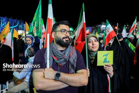 گزارش تصویری | پنجاه و یکمین شب حضور حماسی مردم در خیابان‌ها در حمایت از مردم لبنان