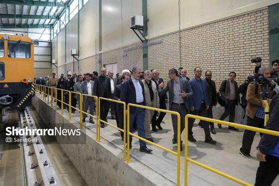 گزارش تصویری | آیین بهره‌برداری از سوله زیربنایی خط دو قطار شهری مشهد مقدس و تاسیسات مرتبط