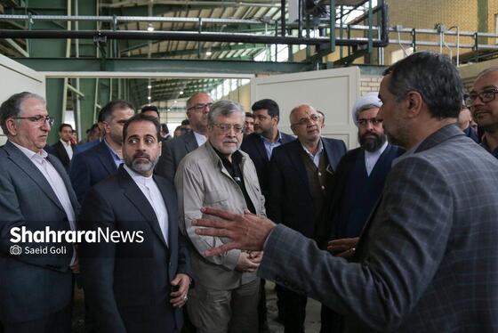 گزارش تصویری | آیین بهره‌برداری از سوله زیربنایی خط دو قطار شهری مشهد مقدس و تاسیسات مرتبط
