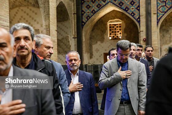 گزارش تصویری | آیین رسمی بدرقه دوندگان کاروان جاده ولایت در حرم مطهر رضوی