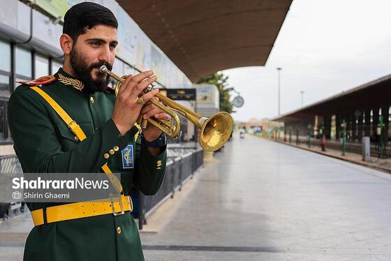 گزارش تصویری | ورود خانواده شهدای میناب به مشهدالرضا