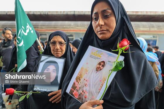 گزارش تصویری | ورود خانواده شهدای میناب به مشهدالرضا