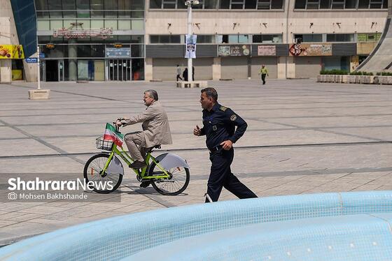 گزارش تصویری | مراسم رونمایی از ۵۱۰ دستگاه دوچرخه بایدو و بهره‌برداری از اولین دستگاه شارژ برقی خودرو