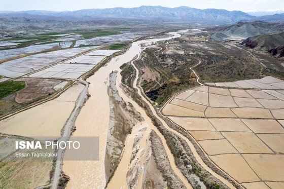 گزارش تصویری | پر آب شدن رودخانه دائمی قزل اوزن