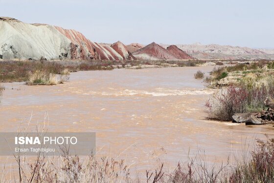 گزارش تصویری | پر آب شدن رودخانه دائمی قزل اوزن