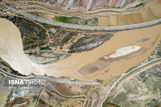 گزارش تصویری | پر آب شدن رودخانه دائمی قزل اوزن