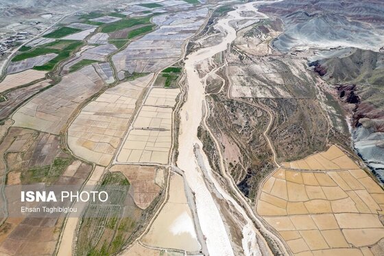 گزارش تصویری | پر آب شدن رودخانه دائمی قزل اوزن