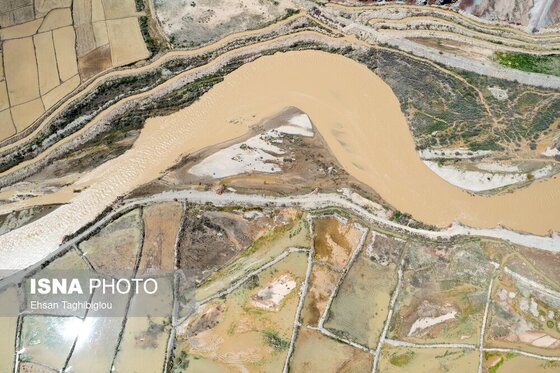 گزارش تصویری | پر آب شدن رودخانه دائمی قزل اوزن