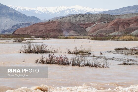 گزارش تصویری | پر آب شدن رودخانه دائمی قزل اوزن