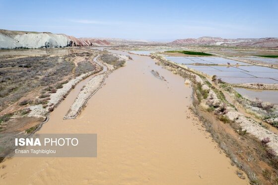 گزارش تصویری | پر آب شدن رودخانه دائمی قزل اوزن