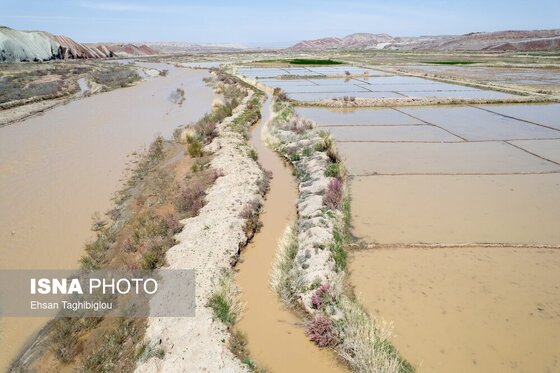 گزارش تصویری | پر آب شدن رودخانه دائمی قزل اوزن