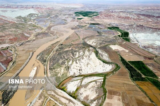 گزارش تصویری | پر آب شدن رودخانه دائمی قزل اوزن
