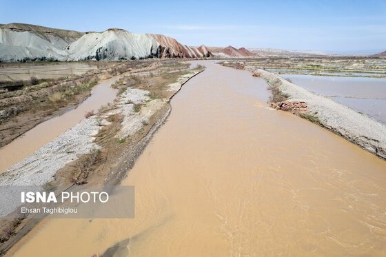 گزارش تصویری | پر آب شدن رودخانه دائمی قزل اوزن