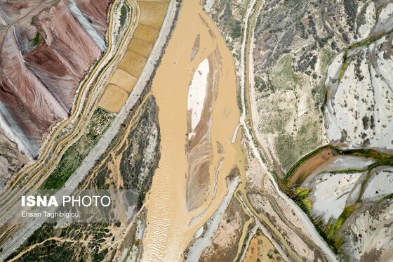 گزارش تصویری | پر آب شدن رودخانه دائمی قزل اوزن