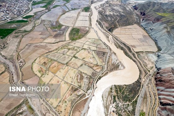 گزارش تصویری | پر آب شدن رودخانه دائمی قزل اوزن