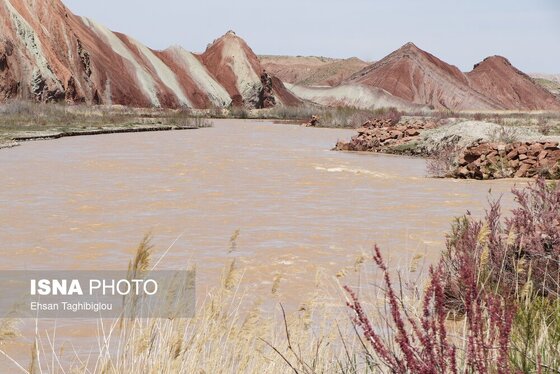 گزارش تصویری | پر آب شدن رودخانه دائمی قزل اوزن