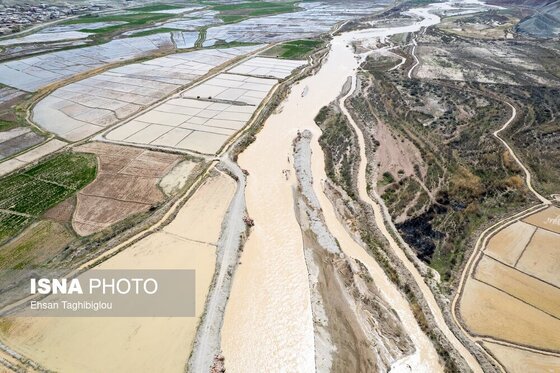گزارش تصویری | پر آب شدن رودخانه دائمی قزل اوزن