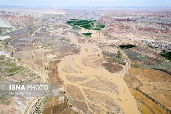 گزارش تصویری | پر آب شدن رودخانه دائمی قزل اوزن