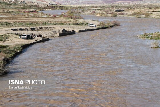 گزارش تصویری | پر آب شدن رودخانه دائمی قزل اوزن