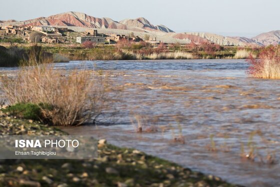 گزارش تصویری | پر آب شدن رودخانه دائمی قزل اوزن