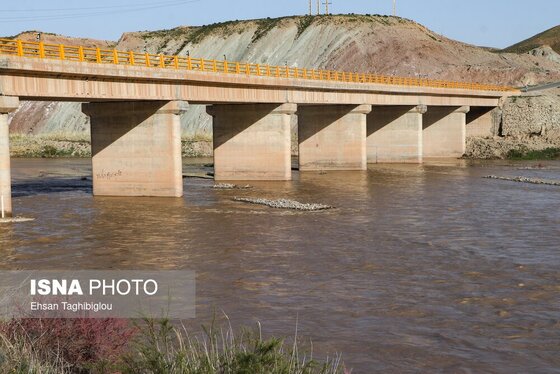 گزارش تصویری | پر آب شدن رودخانه دائمی قزل اوزن