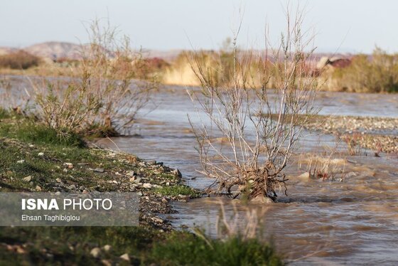 گزارش تصویری | پر آب شدن رودخانه دائمی قزل اوزن