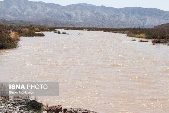گزارش تصویری | پر آب شدن رودخانه دائمی قزل اوزن