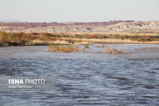 گزارش تصویری | پر آب شدن رودخانه دائمی قزل اوزن