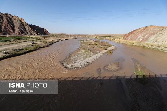 گزارش تصویری | پر آب شدن رودخانه دائمی قزل اوزن