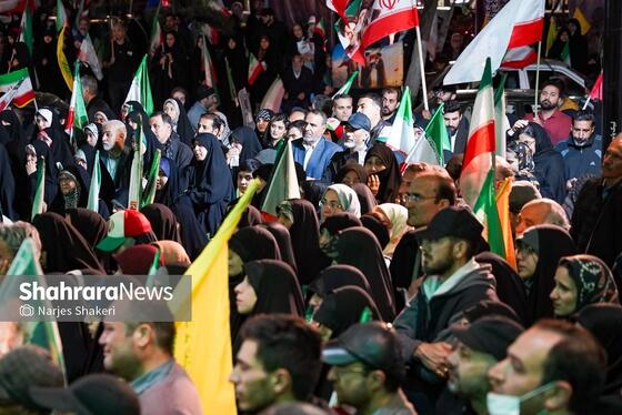 گزارش تصویری | پنجاه‌وسومین موج حضور حماسی مردم در خیابان‌های مشهد