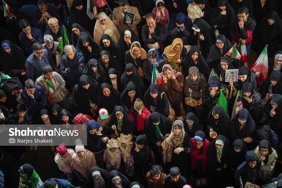 گزارش تصویری | پنجاه‌وسومین موج حضور حماسی مردم در خیابان‌های مشهد