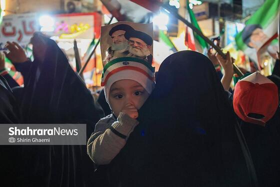 گزارش تصویری | پنجاه و چهارمین شب حضور حماسی در خیابان‌های مشهد