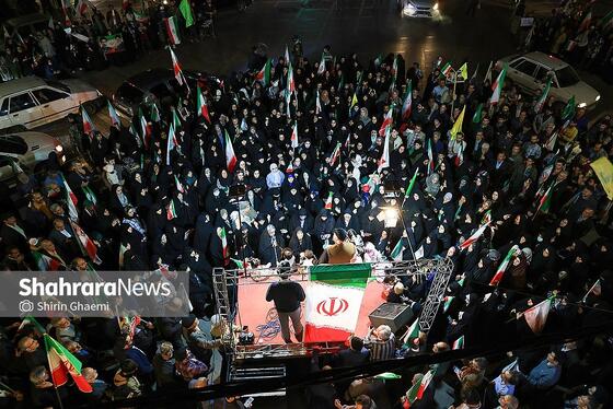 گزارش تصویری | پنجاه و چهارمین شب حضور حماسی در خیابان‌های مشهد