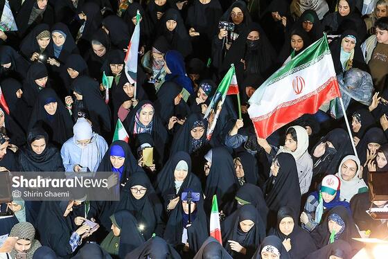 گزارش تصویری | پنجاه و چهارمین شب حضور حماسی در خیابان‌های مشهد