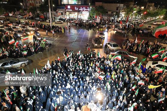گزارش تصویری | پنجاه و چهارمین شب حضور حماسی در خیابان‌های مشهد