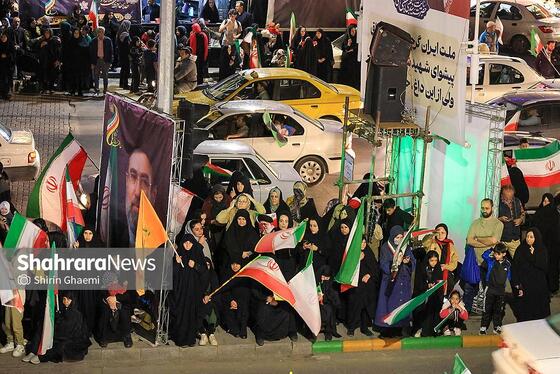 گزارش تصویری | پنجاه و چهارمین شب حضور حماسی در خیابان‌های مشهد