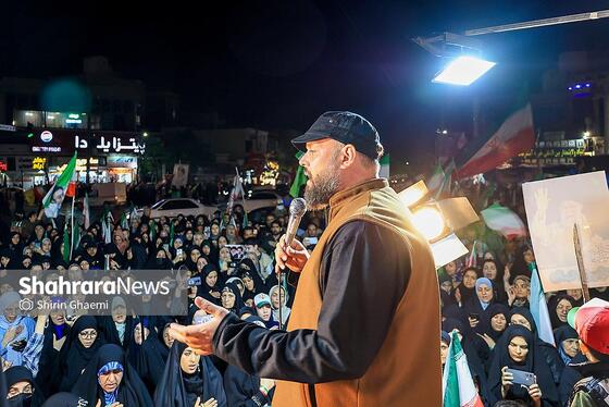 گزارش تصویری | پنجاه و چهارمین شب حضور حماسی در خیابان‌های مشهد