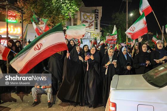 گزارش تصویری | پنجاه و چهارمین شب حضور حماسی در خیابان‌های مشهد